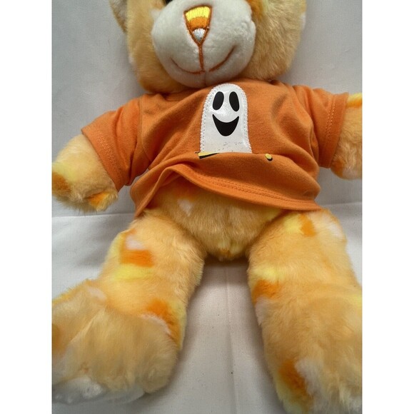 Build a Bear Halloween Orange Candy Corn Bear Plush W Clothe BABW 2005 Retired - Picture 7 of 16
